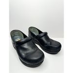Dansko  Clogs Size 8US Matte Black Leather Comfort Slip On Professional Shoes Photo 6