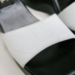 Vintage Y2K Diba Black & White Chunky Platform Wedge Ankle Sandals Size 7 Photo 7