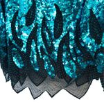 Vintage “Iris” Sequin Flame Long Sleeve Disco Top Photo 5