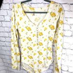Free People Dylan Thermal Floral Bodysuit - Sunny Weather - XL Photo 4