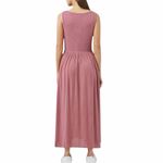 Frye  Mauve Pink Button Front Sleeveless Gauze Midi Dress size Large Photo 3