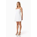 Elliatt NWT Hailey Strapless Mini Party Dress In White Sz Large $269 Photo 2