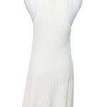 Theory Womens Ottoman Day Dress Shell White Knit Stretch Tank Sleeveless Size M Photo 7
