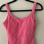 J.crew pink gingham one piece swimsuit Size 4 Photo 1