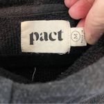 Pact Dark Gray Cropped Pullover Organic Cotton Sweatshirt Hoodie Size Medium Photo 1