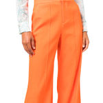 Alice + Olivia | Dylan Linen Blend Wide Leg Pants | Size 0 Photo 4