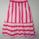 New! J Crew Factory Striped square neck midi dress. size 12 Pink Photo 4