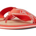 Ralph Lauren NEW LAUREN Roxxy Webbed Logo Flip-Flop Logo Photo 4