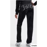Juicy Couture Velour Black Rhinestones Track Pants Size medium Photo 11