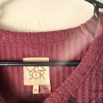 Cha Sor Pullover Womens Medium Waffle Knit Tie Dye Long Sleeve Top Forest Fairy Purple Photo 4