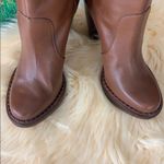 Michael Kors  Tan Heeled Boots with Chunky Heel and Smooth Leather Photo 9