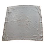 Michael Kors Powder Blush Logo Monogram Square Scarf Wrap Pink Beige OS NWT Photo 0