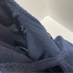 Hannah Knit Sweater Women’s Size XL navy eyelet lace V Photo 6