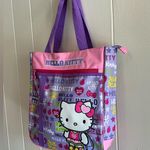 A Rare HTF Vintage Sanrio 2011 Hello Kitty Pink Nylon Large Lightweight Tote Bag Photo 1