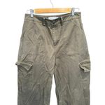 Reveriee Loose Green 100% Cargo Pants Medium Brown Photo 3
