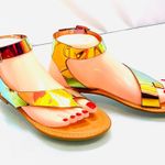 Rouge Helium Rouge matellic sandals Photo 3