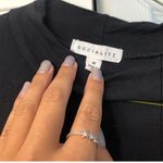 Socialite Black Long Sleeve T-shirt Dress Photo 3