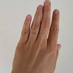 Sterling Silver SIZE 7 Gold Plated Dainty 925  Love Letter Ring Photo 2