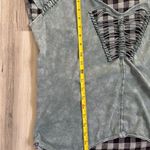 BKE Blue Asymmetrical Cut Out T-Shirt Photo 3