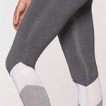 Lorna Jane  Asha Chevron Gray Cropped Mesh‎ Leggings Size US Small Photo 0