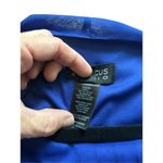 Enfocus Studio Dress Straight Midi Pleated Front Womens Size 10 royal blue/ Blac Blue Photo 7