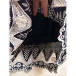 umgee USA Navy Blue Embroidered Tassel V Neck Dress Size L Size L Photo 6