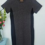 J.Crew J..Crew wool houndstooth leather Tweed shift dress Photo 2