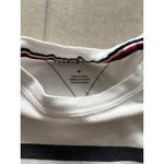 Tommy Hilfiger Top Womens Medium White Baby Tee Logo Retro Vintage Y2K Preppy Photo 4