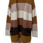 Knox Rose Soft‎ Academia Knit Striped Sweater Cardigan Photo 0