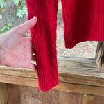 Ralph Lauren Lauren  Women's Red Cable Knit Mock Neck Sweater Size L Photo 2