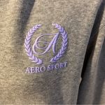 Aeropostale  Sport New! Heather Gray Hoodie with Lavender Logo size L Photo 2