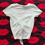 Princess Polly  Gia green butterfly v neck crop top size 2 Photo 4