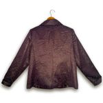 Simonton Says Purple Gold Metallic Button Front Blazer Jacket Size L Statement Size L Photo 6