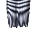 Karen Scott Women T-shirt Dress Navy Striped M Blue White Casual Preppy Coastal Photo 4