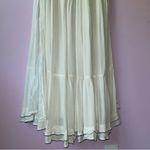 Lulus  XXS Maxi Dress White Embroidered Floral Vacation Cottage Coastal Boho Photo 11