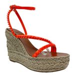 Christian Louboutin  Mafaldina Zeppa 120 Wedge Sandal Orange Size 40 Photo 3