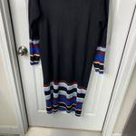 Anthropologie  Parvati black‎ Knit sweater Midi Dress long sleeves size large Photo 4
