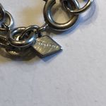 Sarah Coventry Vintage Silver Tone & White Floral Carved Beads & Earrings Set Photo 6