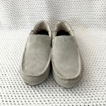 OluKai Women NOHEA Pale Grey Suede Leather Shearling Lined Slippers Shoes 6 Gray Photo 2