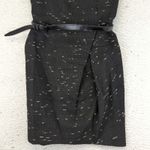 3.1 Phillip Lim  Black Tweed Textured Sheath Dress with Belt Size 4 Winter Photo 3