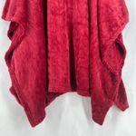 Charter Club Garnet Cozy Plush Wrap Robe Throw Red White Faux Fur Trim 50"x70" Photo 10