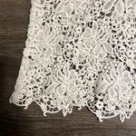 Loft  Croqueted Knit Floral White Women’s Sleeveless Tank Top Small Photo 8