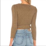 Majorelle  Damien Wrap Mocha Brown Ribbed Sweater size small Photo 1