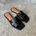 SheIn Black Sandals Square Toe Photo 1