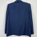 J.Crew Relaxed Double Breasted Blazer Jacket City Twill Viscose Navy US 2 NWT Photo 7