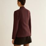 Commense Metal Decor Piping Blazer size M Purple Size M Photo 1