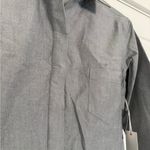 Good American New Oxford Crop Uniform Shirt - grey - XS - $119 Photo 5