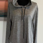 Gray Long Sleeve Relaxed Fitness Hoodie Size XL Photo 0