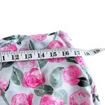 H&M floral woven pink white dress pants with a sheen size 14 Photo 4