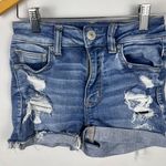 Adorable and feminine floral mini skirt by Raviya. Made from 100% lightweight co Blue Size 00 Photo 0